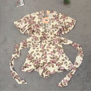 Sage + Paige cherry blossom romper Australia